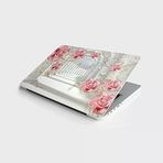 Laptop Bilgisayar Notebook Pc Kaplama Etiketi 3D Çiçek Yol