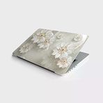 Laptop Bilgisayar Notebook Pc Kaplama Etiketi 3D Çiçekler