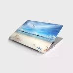 Laptop Bilgisayar Notebook Pc Kaplama Etiketi 3D Deniz Manzarası