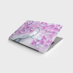 Laptop Bilgisayar Notebook Pc Kaplama Etiketi 3D Mor Ağaç - 00 Beyaz - Option-1