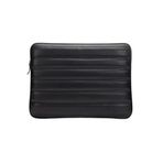 Laptop Kılıfı Kapitone, Macbook Air Pro 13 & 14 Inç Uyumlu, Düz Siyah, IZG2009