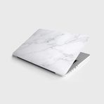 Laptop Sticker Notebook Pc Kaplama Etiketi Beyaz Mermer