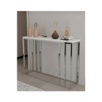 Lara Design Krom Ayaklı Dresuar Dekoratif Raflı Dresuar Konsol Metal Dresuar 100 Cm