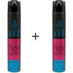 Lara Shine 2X400ML. Saç Spreyi For Bun Topuz Için - 1 Siyah