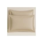 LaraLisa Collection 2 Adet 50x70 cm Oxford Pamuk Saten Yastık Kılıfı Bej 50 x 70