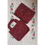 Larem Design Çantalı Tek Parça Namaz Elbisesi - Lacivert - Standart - Bordo
