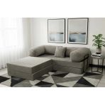 Large Aktivite Oyun Koltuğu Yatak Sünger Koltuk Ve Puf Gri, 90X200