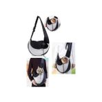Large Hanger Açık Gri Çapraz Askılı Ana Kucağı Kedi Köpek Evcil Hayvan Taşıma Çantası 45x40