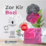 Larimar 4 Adet Zor Kir Bezi Kurumuş Leke Çıkarıcı Uzun Ömürlü Çift Taraflı Özel Dokuma Teknolojisi 40*40 cm