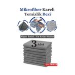 Larimar 50x70 cm Mikrofiber Kareli Genel Temizlik Bezi
