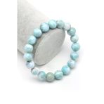 Larimar Doğal Taş Bileklik 11 Mm Küre Kesim - Blk-2001