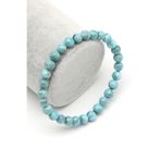 Larimar Doğal Taş Bileklik 7 Mm Küre Kesim