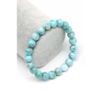 Larimar Doğal Taş Bileklik 8 Mm Küre Kesim