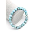 Larimar Doğal Taş Bileklik 9 Mm Küre Kesim