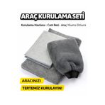 Larimar Elite Oto Temizlik ve Bakım Seti - Çizmez Yıkama Eldiveni ve Leke Bırakmaz Kurulama Bezleri