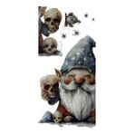 Larimar Gotik Cüce ve Kafatası Halloween Duvar Sticker Seti