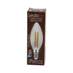 Larimar Ledolet 4W=45W - E14 Mum Flament LED Rustik Ampul 400LUMEN - 3000K Kırılmaz Gövde (5177) - Beyaz