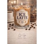 Larina Hediyelik El Yapımı Ice Latte Mum – Kahve Kokulu Dekoratif Mum (1 Adet / 2’li / 3’lü Seçenekli) Dekoratif Bardak Mum, Hediye Mum