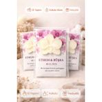 Larina Hediyelik Kokulu Orkide Figürlü Mini Mum – Kişiye Özel Kartlı El Yapımı Hediyelik (Nikah, Nişan, Düğün, Söz, Baby Shower Için) - 50 Adet
