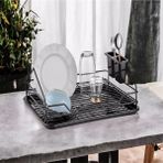 Larinhome Evim Siyah Tek Katlı Bulaşıklık