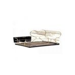 LarinHome Lalezar Lzr-519 Gold Lale Kalpli Bulaşıklık Bulaşık Kurutmalığı Bulaşık Sepeti