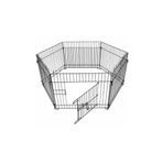 LarinHome Orbohexagon Pet Metal Köpek Oyun Alanı Çit 63x63 Cm Altı Parça