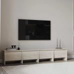 Laris 180 Cm Tv Sehpası – 4 Kapaklı, Traverten Mermer Desen