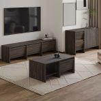 Laris Üçlü Set – Tv Sehpası, Konsol Ve Orta Sehpa İle Modern Yaşam Alanları İçin Takım Ceviz
