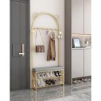 Larissa Design Portmanto - Gri - Altın