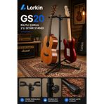 Larkin GS20 Kilitli Çoklu 2li (İkili) Ukulele Saz Akustik Klasik Elektro Gitar Standı Sehpası