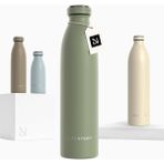 Lars Nysom Termos Su Şişesi 750 ml Çift Duvar Paslanmaz Çelik - Yeşil