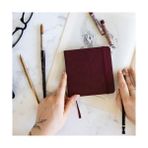 Larskas 12X12 cm Sert Kapak 80 Yaprak 140 Gr. Eskiz Defteri - Sketch Book - Bordo - 41 Delft Blue