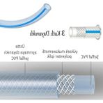 Larskas 15 Metre Dayanıklı 3 Katlı Şeffaf Bahçe Hortumu - 12.5 mm