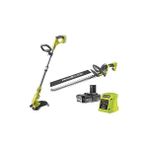 Larskas 18 V One+ Akülü Motorlu Tırpan ve Akülü Çalı Budama Makası Kombo Kit RY18LT18HTA-120 (Ayarlanabilir Kesim Genişliği 25 – 30 Cm, 55 cm Bıçaklı Çalı Makası, 24 mm Kesme Kalınlığı, 1 x 2,0 Ah ve