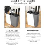 Larskas Ayarlanabilir Sürgülü Kaşıklık ve Bıçaklık Organizer, 2-3 Bölmeli, Gri