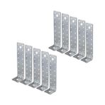 Larskas BADEM10 Mobilya Dolap Duvar Sabitleme 10 Adet Metal Köşebent 40X40X160 mm Bağlantı Aparatı L Demiri Gönye