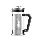 Larskas Bialetti - Preziosa French Press: Yaklaşık 1l Kapasiteli Kahve Hazırlayıcı - 18/10 Paslanmaz Çelik Gövde - Bulaşık Makinesinde Yıkanabilen Borosilikat Cam Sürahi - Paslanmaz Çelik Filtre Sistemi