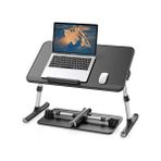 Larskas Bix AL30 Ayarlanabilir Laptop Standı Ergonomik Tasarım 17 Inç Uyumlu Taşınabilir Masa Siyah