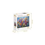 Larskas Çiçekler 1000 Parça 2,2mm Kalınlık 48X68CM Profesyonel Hobi Puzzle Yapboz Serisi