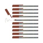 Larskas Edding 55 Fineliner - Kahverengi - 10 Kalem - 0,3 mm Uç - 41 Delft Blue