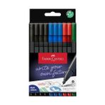Larskas Faber-Castell Grip Finepen Ince Keçe Uçlu Kalem Seti, 10’lu, Ofis ve Günlük Kullanım, 0.4 mm Hassas Uç, Metal Destekli, Ergonomik Üçgen Gövde - 41 Delft Blue