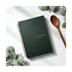 Larskas Fark Tanıtım 12 Haftalık A5 Beslenme ve Kilo Takip Planlayıcı Defter | Spiralli, Suni Deri Kapaklı, Günlük ve Haftalık Takip | Healthy Food Journal (Haki) - 41 Delft Blue