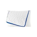 Larskas Fermuarlı Klimalı Yastık 900 Gram Kapitoneli Boncuk Silikon Yastık Mavi 50X70 cm