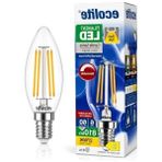 Larskas Filament LED Mum Ampul, Sarı Işık, Dim Edilebilir ve Şık