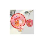Larskas Japon Tarzı Katlanabilir Yelpaze (Minik Köpek Figürlü) Çap 21 cm