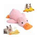 Larskas Köpek Oyuncağı Sesli Peluş Ördek 45 cm – Dayanıklı Isırma ve Çekiştirme Oyuncağı, Diş Temizleyici Dokulu Yumuşak Köpek Oyuncağı, Büyük Irk Köpekler Için Eğitici Oyuncak – Pembe