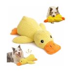 Larskas Köpek Oyuncağı Sesli Peluş Ördek 45 cm – Dayanıklı Isırma ve Çekiştirme Oyuncağı, Diş Temizleyici Dokulu Yumuşak Köpek Oyuncağı, Büyük Irk Köpekler Için Eğitici Oyuncak – Sarı