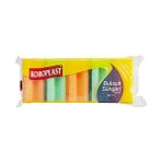 Larskas Koroplast Çift Taraflı Oluklu Bulaşık Süngeri 5'li, Çizik & Iz Bırakmaz, Yağ ve Leke Çıkarıcı Mutfak Temizlik Süngeri, Tava, Tencere, Tabak, Bardak, Çatal, Bıçak, Ocak, Tezgah, Cam & Seramik Yüzeyler