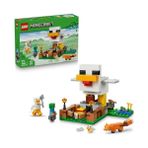 Larskas LEGO Minecraft Tavuk Çiftliği 21585-7 Yaş ve Üzeri Çocuklar Için Tavuk Sever Minifigürü, Yavru Zombi, Tilki, Soğuk Tavuk ve Civciv Içeren Yaratıcı Oyuncak Yapım Seti, Hediye Fikri (233 Parça)