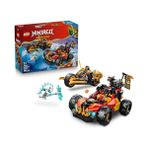 Larskas LEGO Nınjago Kai ve Cole’un Birleşen Araçları 71864-7 Yaş ve Üzeri Çocuklar Için Kai, Cole ve Kötü Buz Canavarı Minifigürleri Içeren Yaratıcı Oyuncak Yapım Seti, Eğlenceli Hediye Fikri (394 Parça)